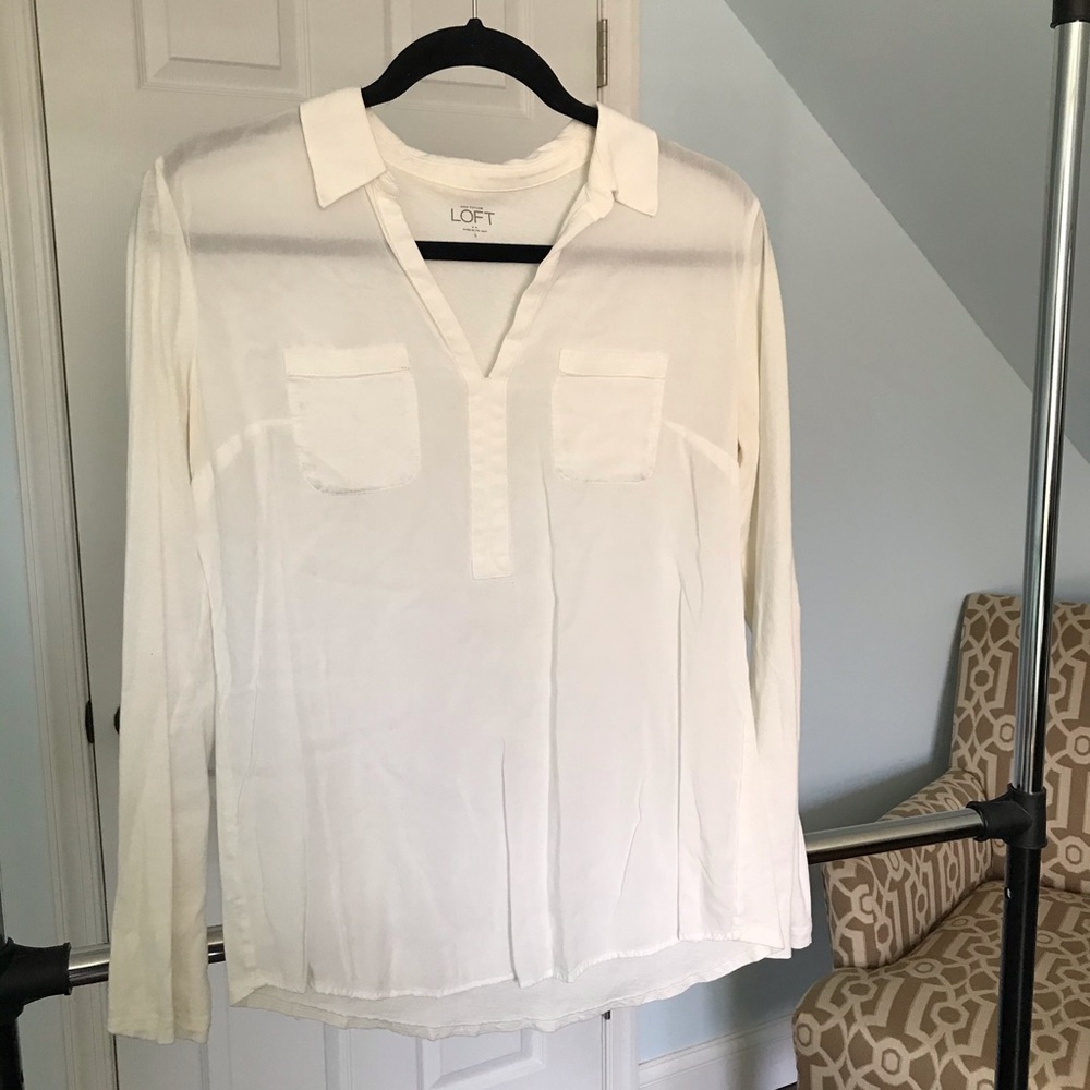 White Loft by Ann Taylor Blouse